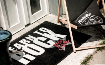 Egyedi lábtörlők üzlete bejáratához